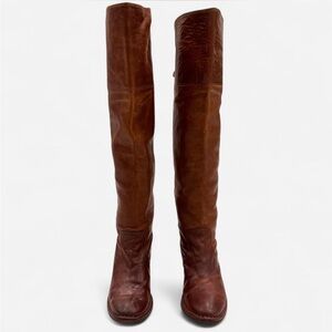 Frye Brown Over-the-Knee Leather Boots